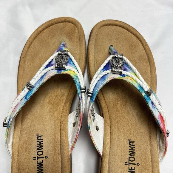 Minnetonka Multicolor Tie-Dye Sandals - Picture 4 of 8